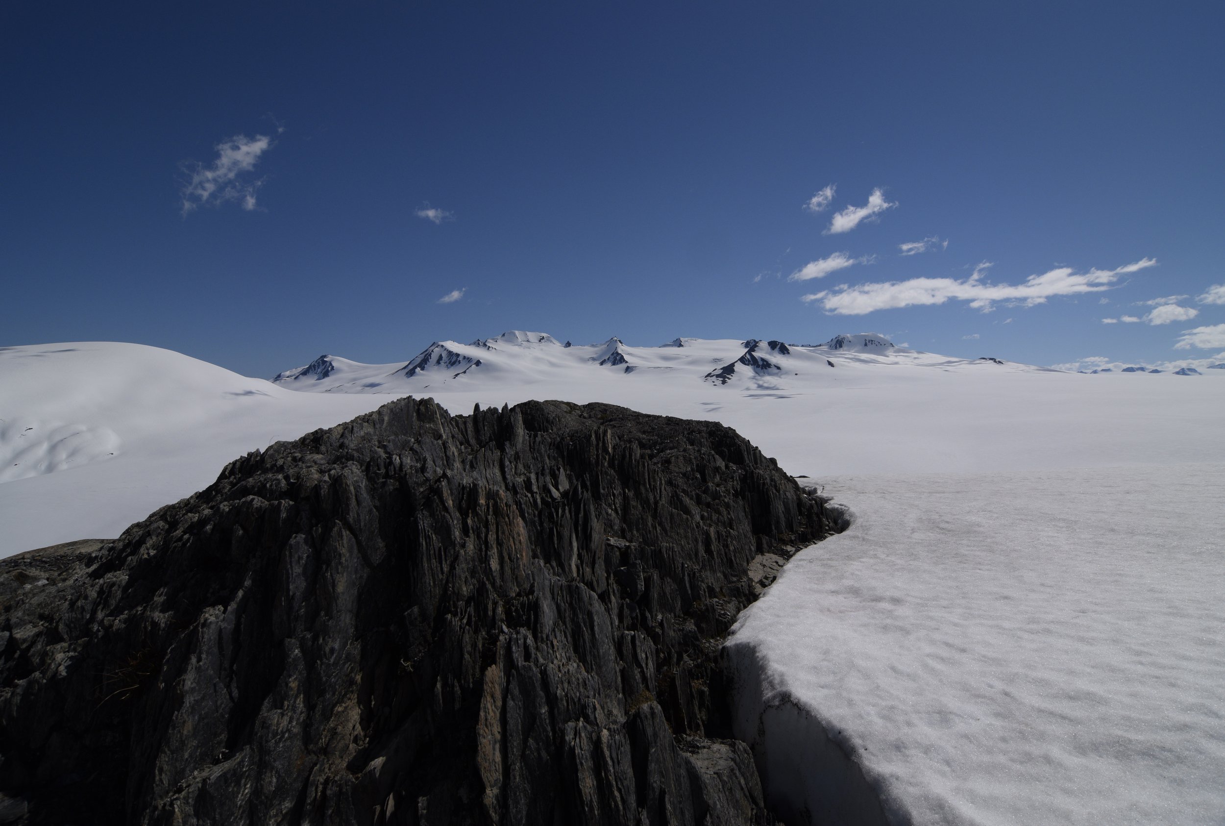 View from ice sheet with nunataks