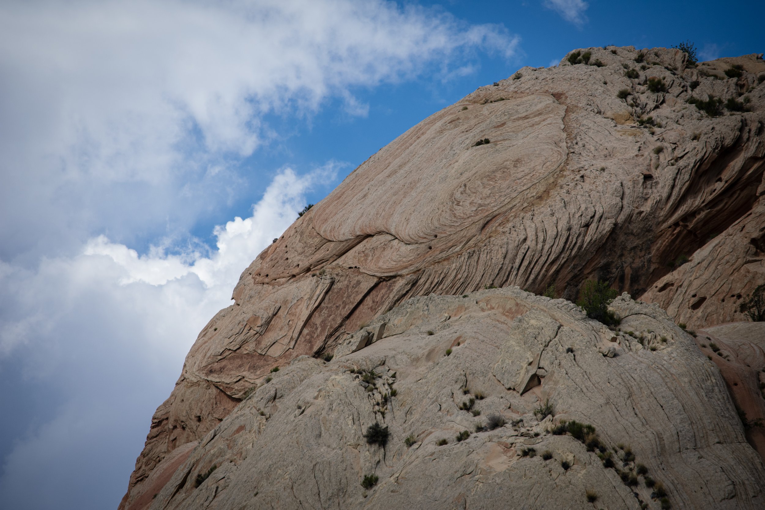 Curved sandstone formation